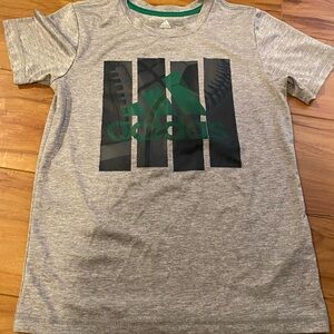 Gray adidas performance tee. Size 7 boys